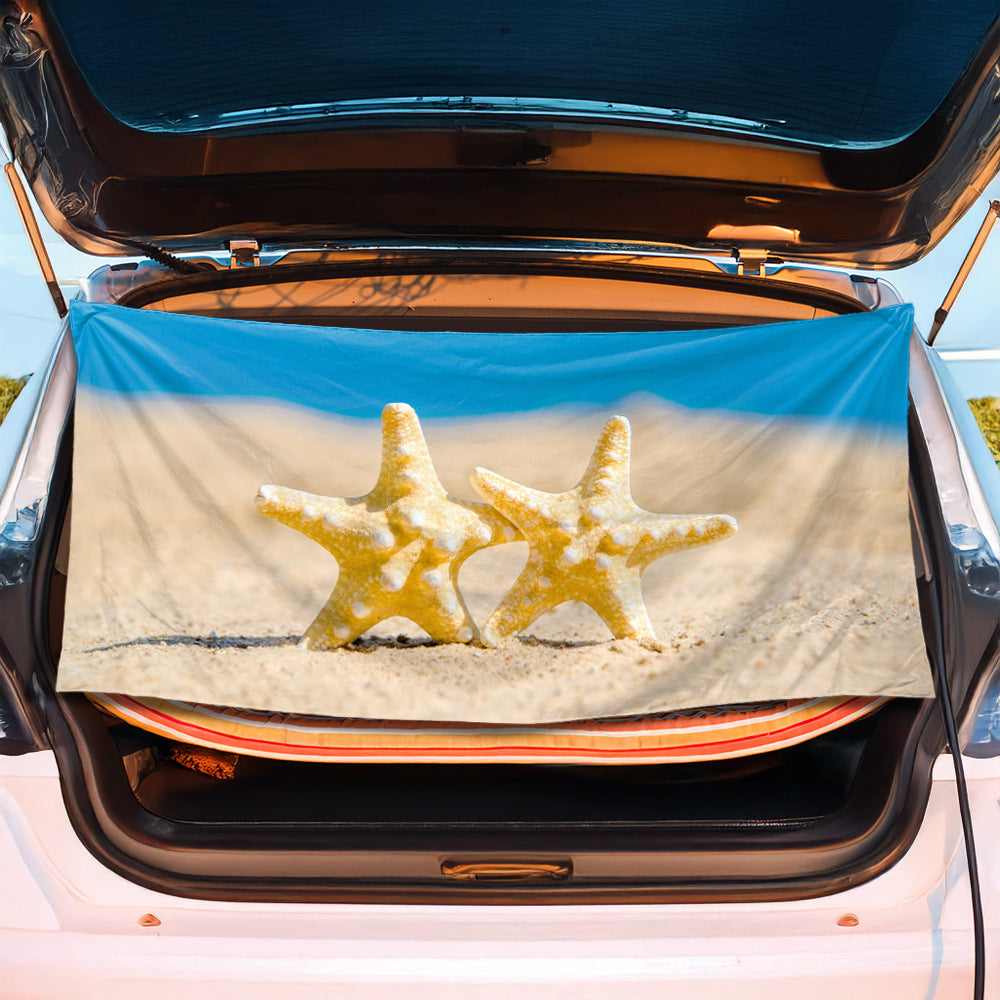 Luggage protection cover with maritime shell design Bowlift