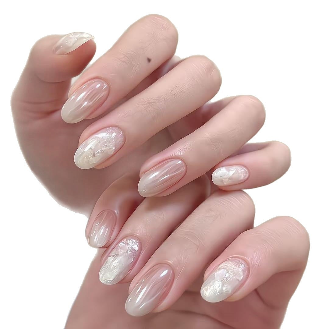 Elegant Press-On Nail Kit with Decorative Elements Bowlift