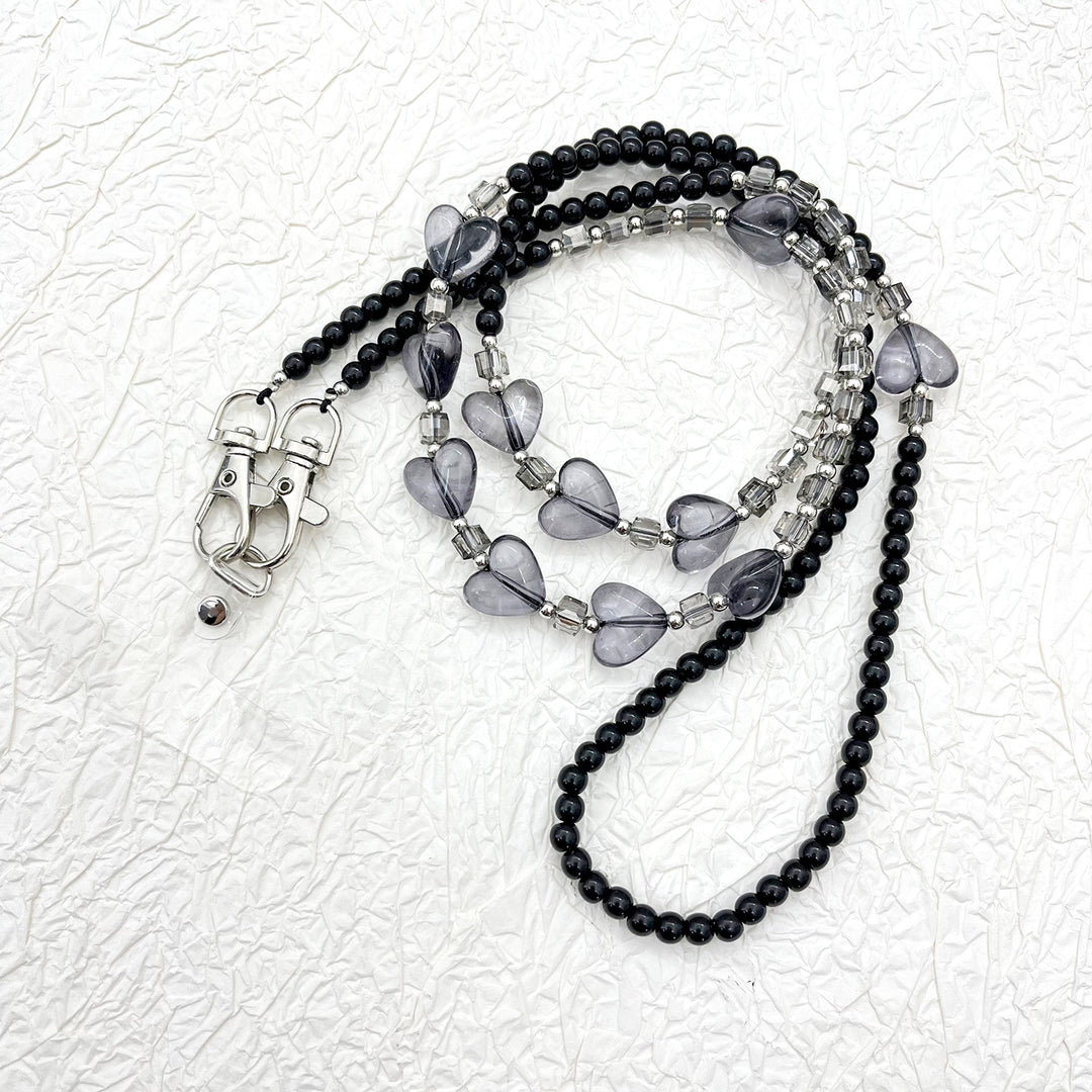 Beaded Eyewear Chain with Stylish Checker Design Bowlift