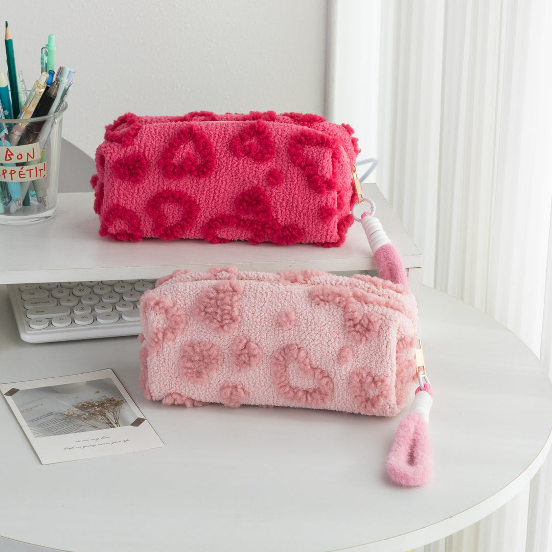 Plush Textured Pencil Case Bowlift