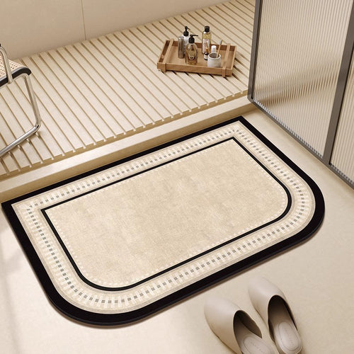 Soft Textured Cloud-Shaped Bath Mat Bowlift