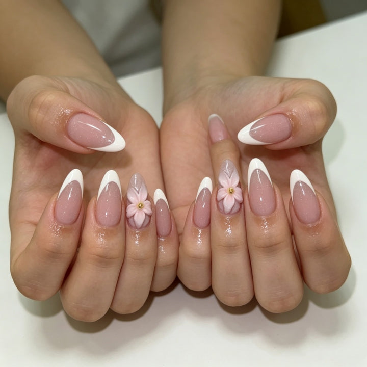 Floral 3D Nail Art Tips Bowlift