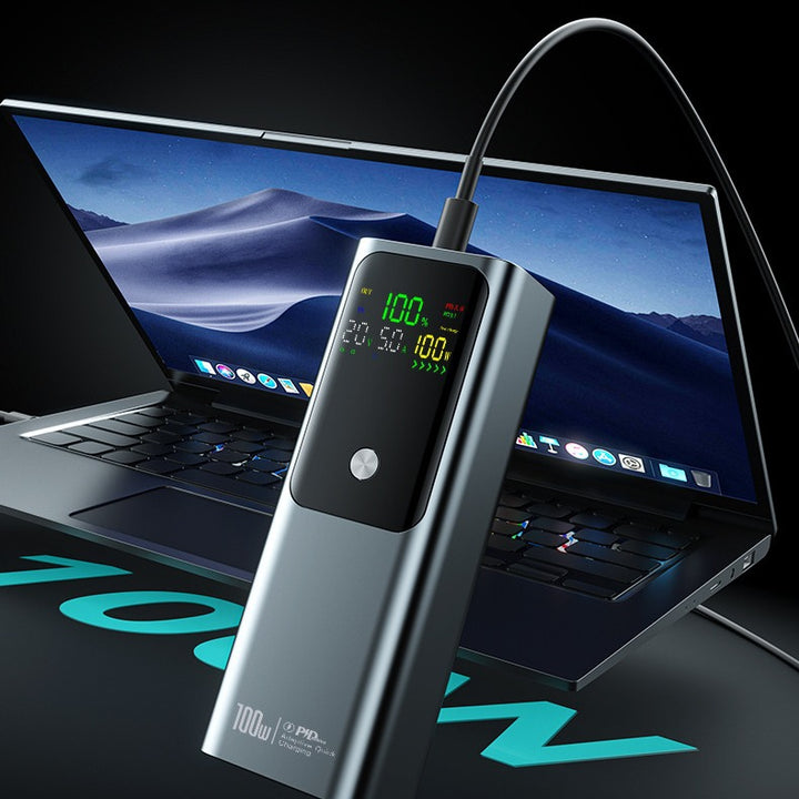 Portable power bank with intelligent charging display Bowlift