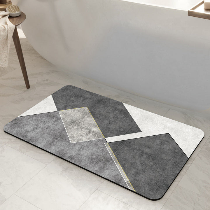 Geometric Patterned Anti-Fatigue Bath Mat Bowlift
