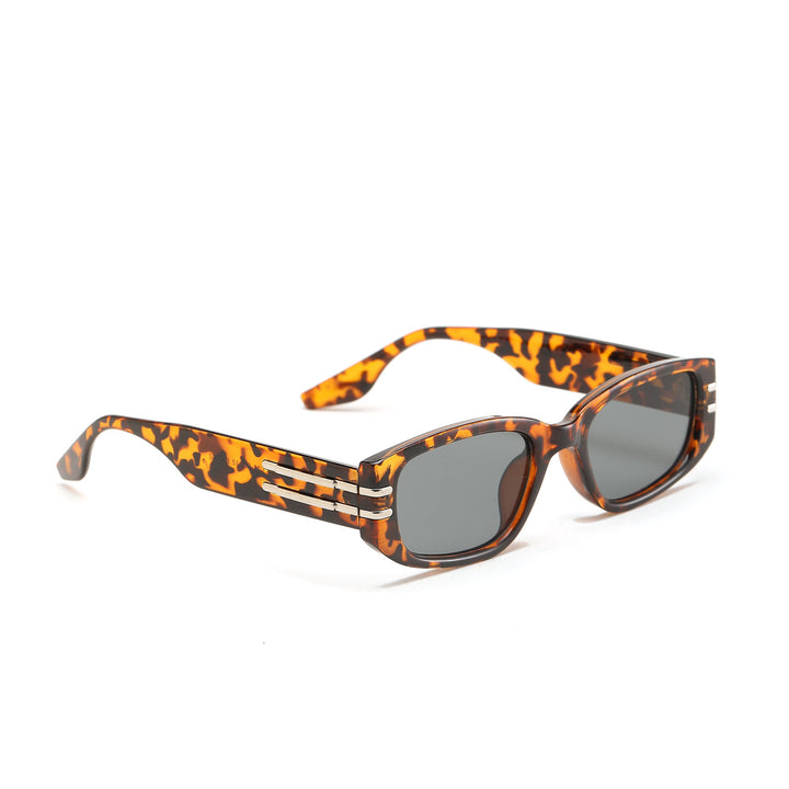 Women's fashionable rectangular sunglasses with elegant metal accents Bowlift