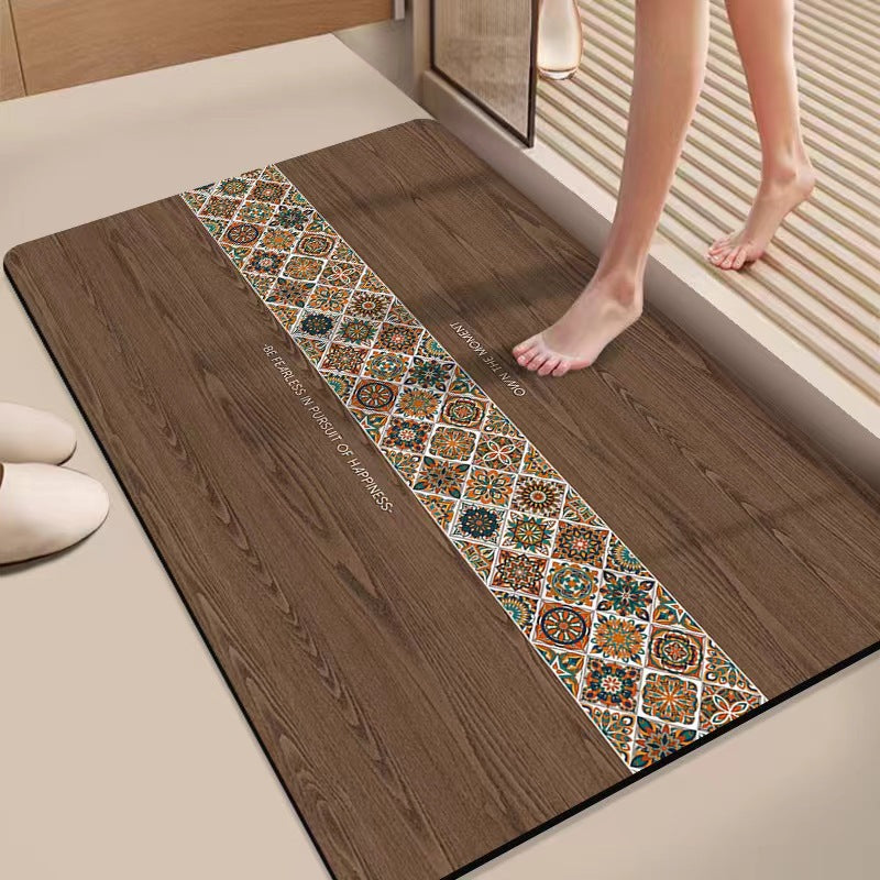 Decorative Memory Foam Bath Mat Bowlift