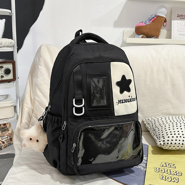 Functional School Backpack with Clear Pocket Bowlift