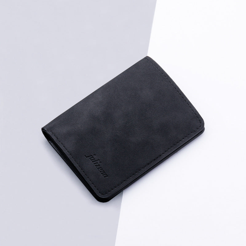 Sleek Minimalist Leather Card Holder