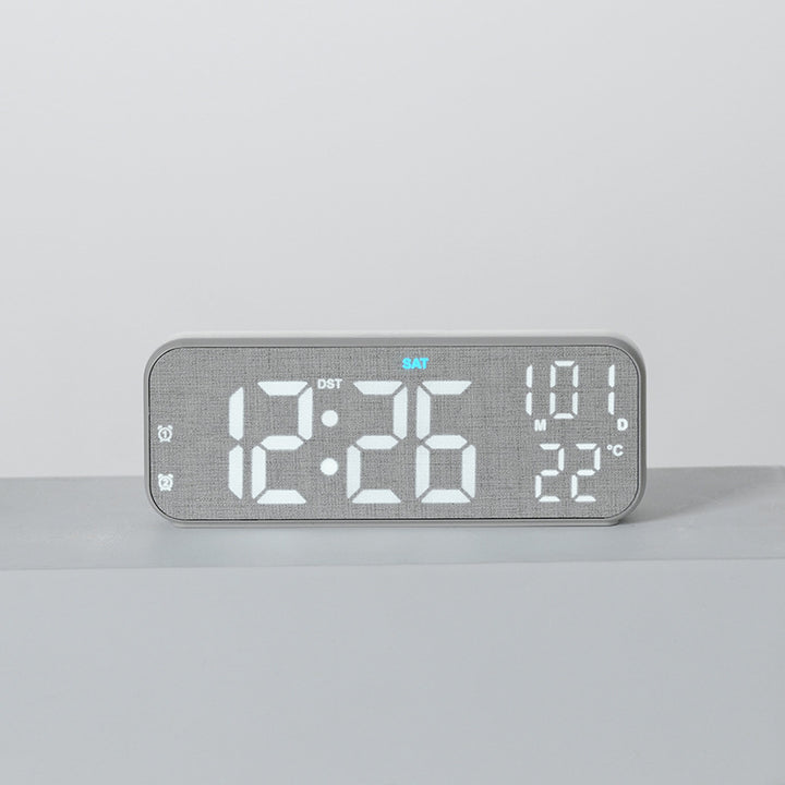 Digital Multifunction Alarm Clock with Temperature and Date Display Bowlift