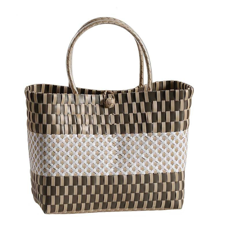 Stylish Woven Beach Tote Bowlift