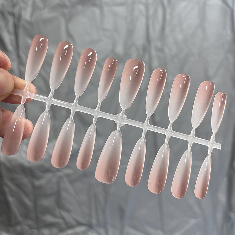 Elegant French Tip Press-On Nail Collection Bowlift