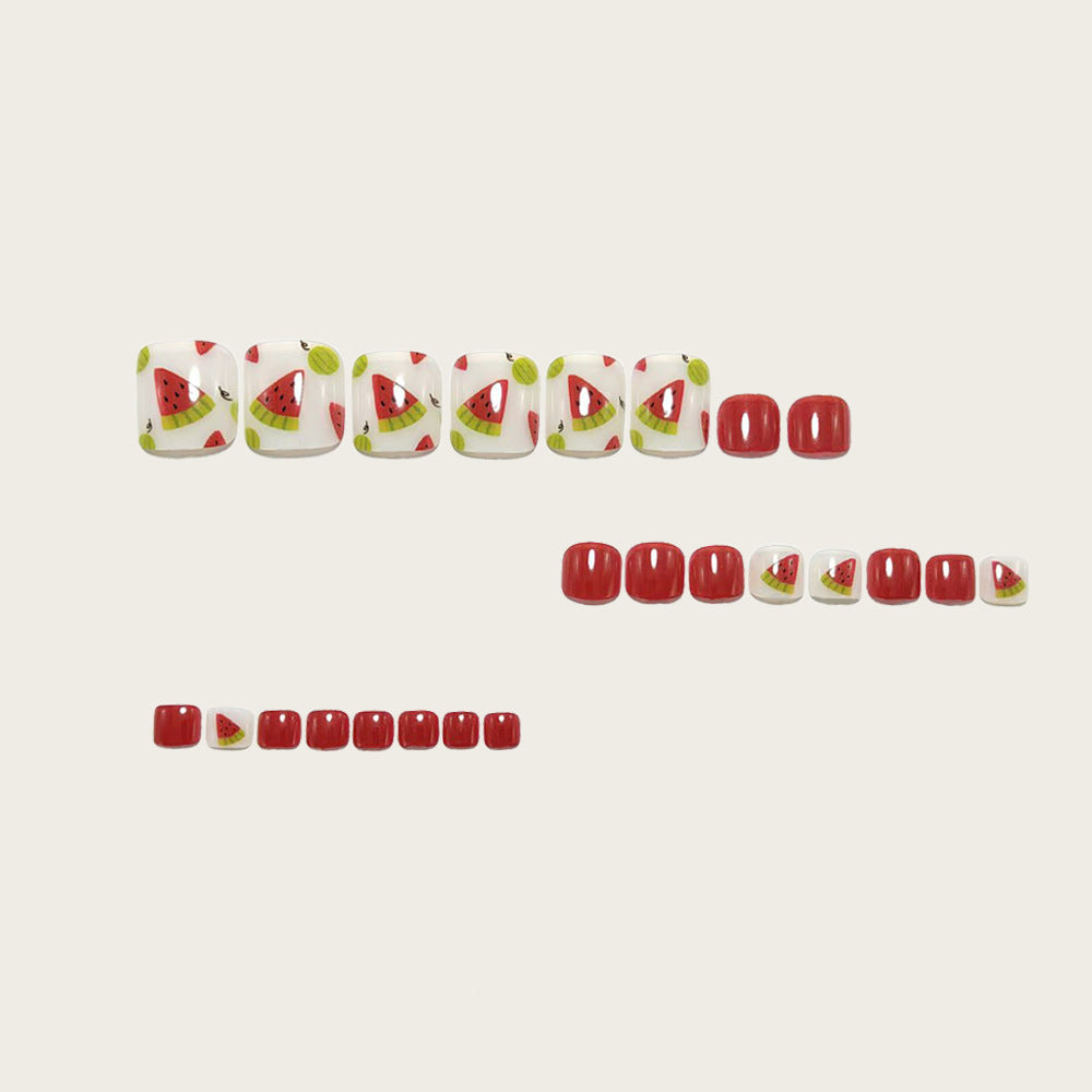 Artificial Nail Set with Fruity Designs Bowlift