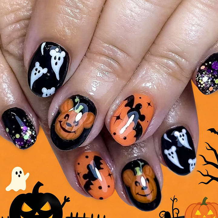 Halloween-Themed Decorative Nail Art Bowlift