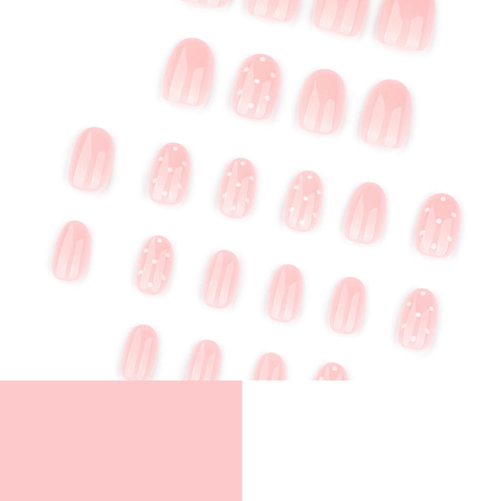 Artful Nail Art with Delicate Dot Design Bowlift