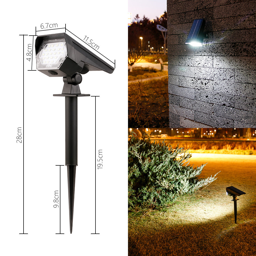Adjustable Solar LED Landscape Spotlight Stake Bowlift
