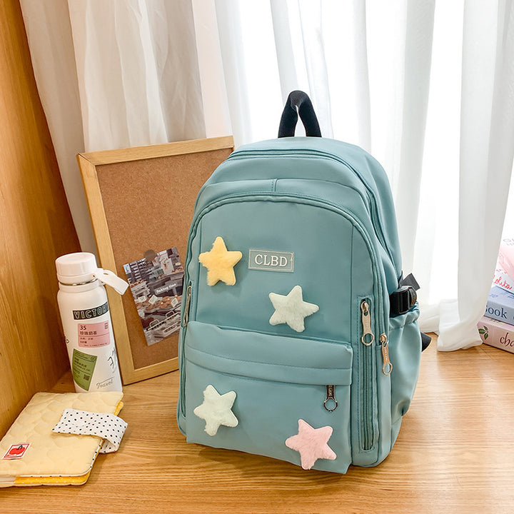 Decorative Plush Star Backpack