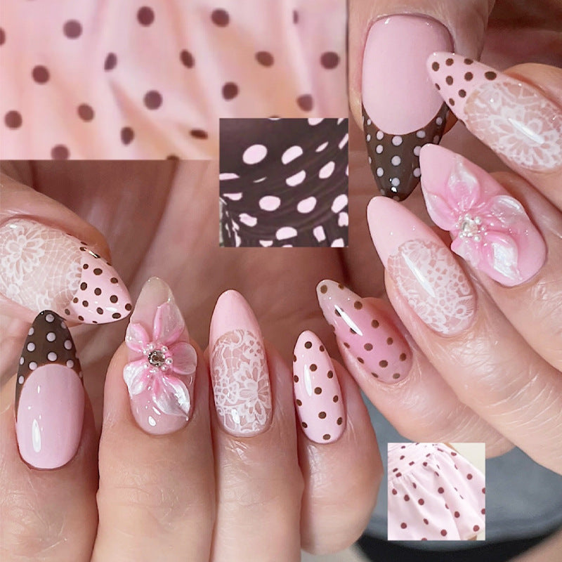 Elegant Floral Bohemian Nail Tips Bowlift