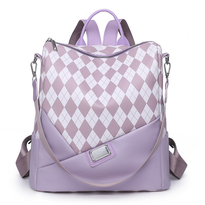 Stylish Harlequin Pattern Backpack