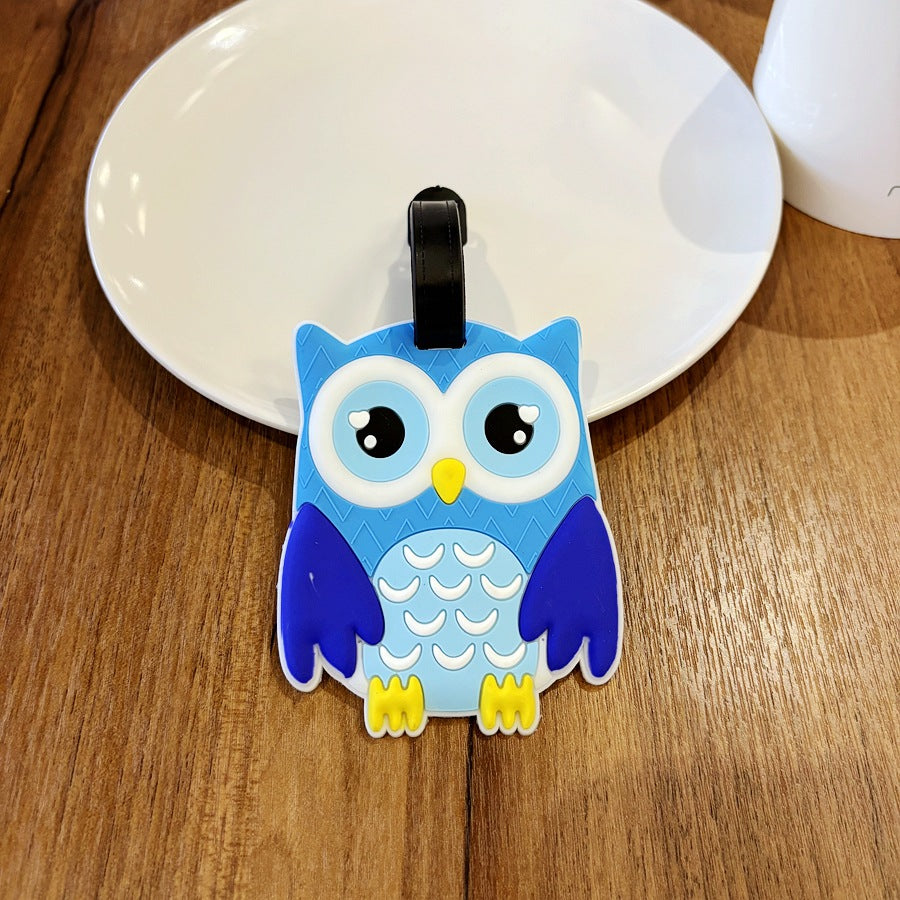 Cute Owl-Shaped Luggage Tag Bowlift