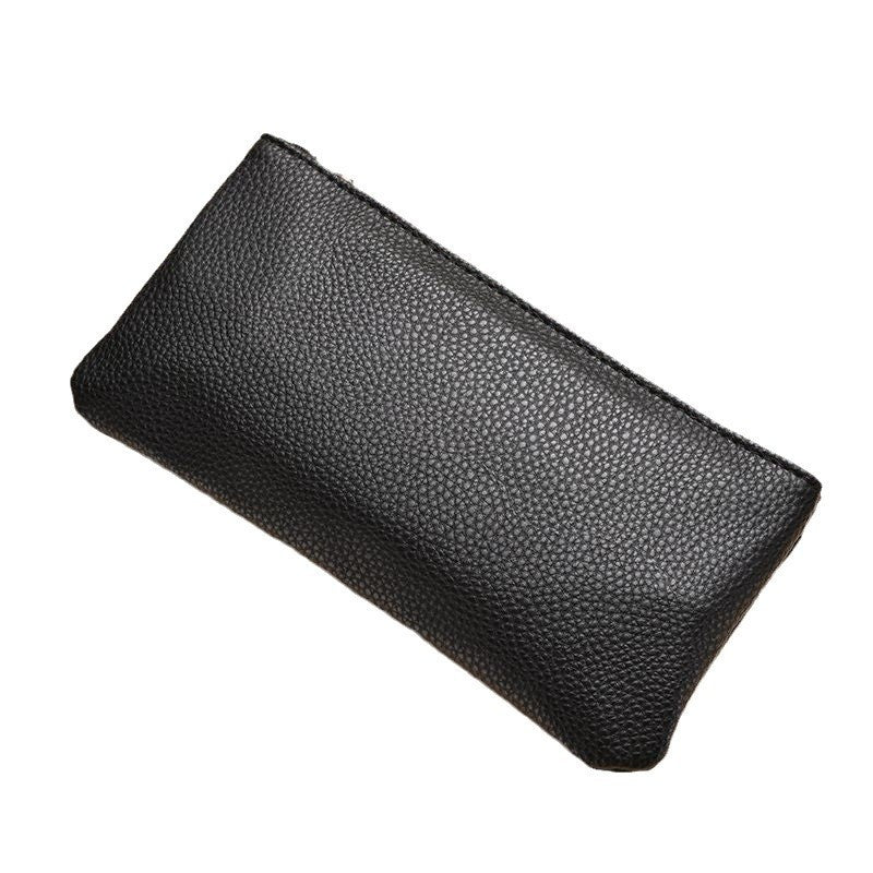 Premium Leather Zippered Pencil Case Bowlift