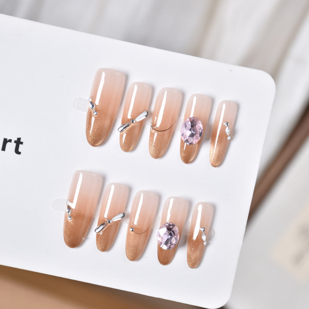 Decorative Animal Print Press-On Nail Set Bowlift