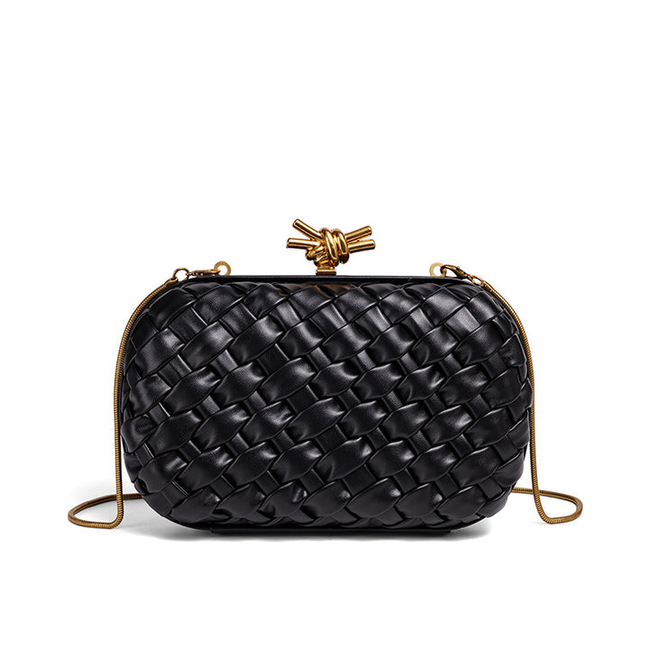 Elegant Woven Evening Clutch Bowlift