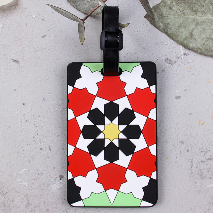 Geometric Pattern Luggage Tag Bowlift