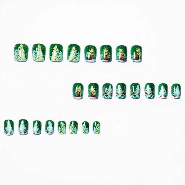 Festive Winter Holiday Nail Art Bowlift
