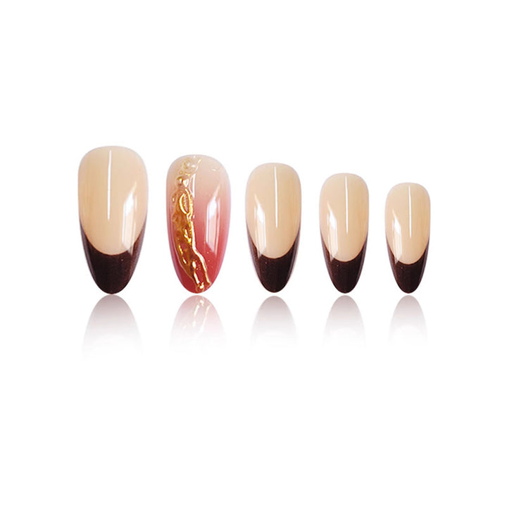 Artistic Gel Press-On Nail Art Bowlift