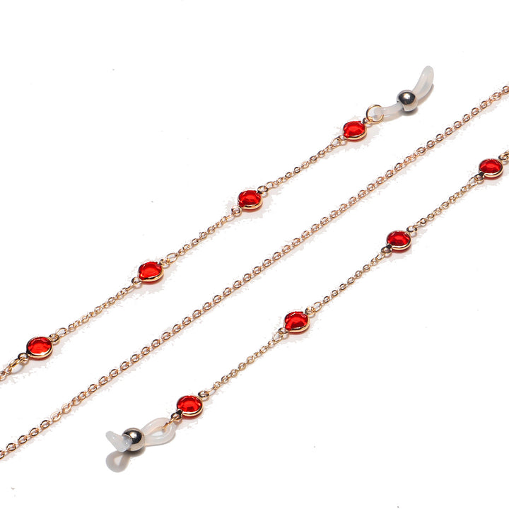 Elegant Gemstone Eyewear Chain Bowlift