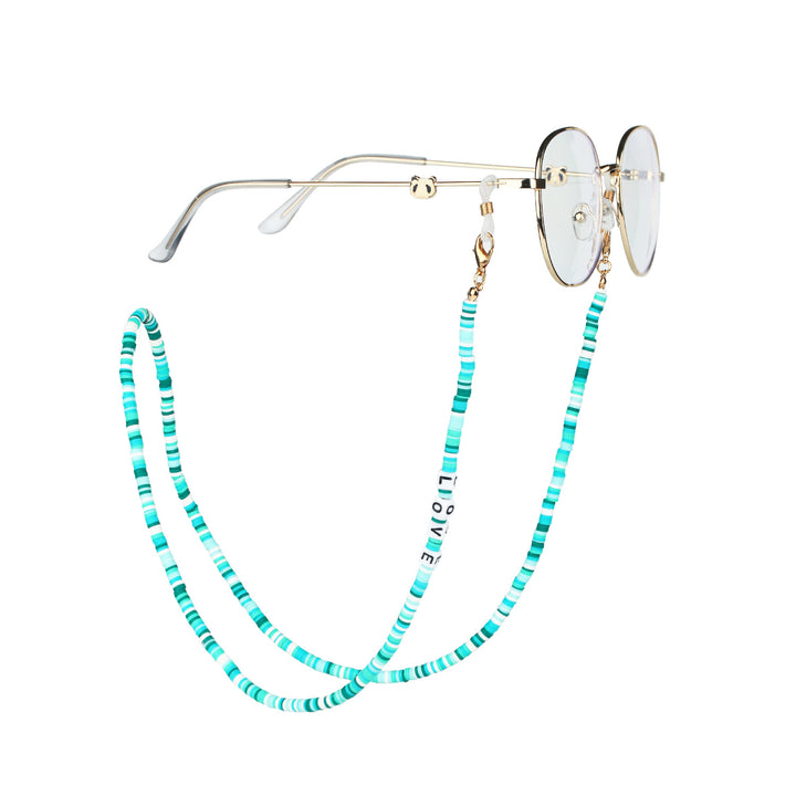 Fashionable glasses strap with colorful beads Bowlift