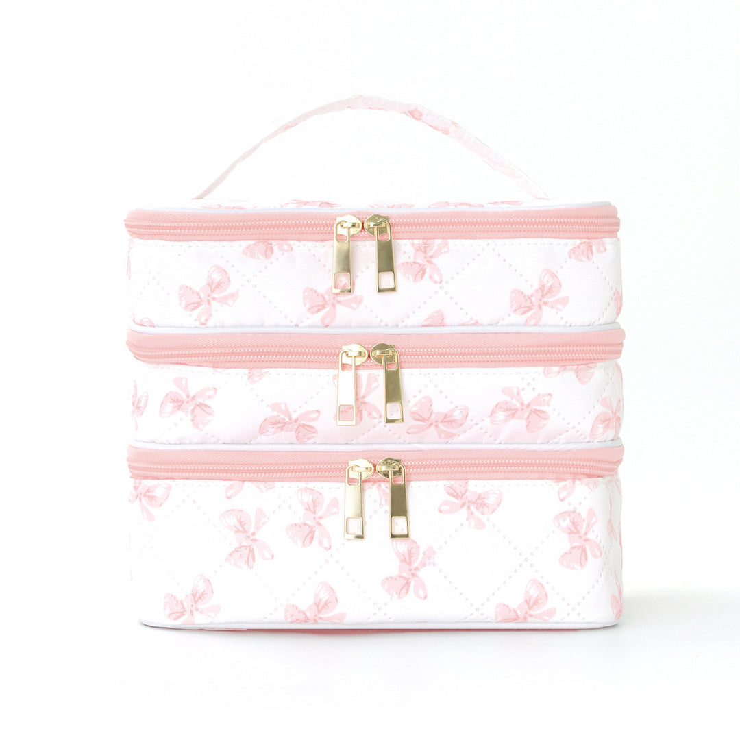 Cosmetic organizer bag with multiple compartments Bowlift
