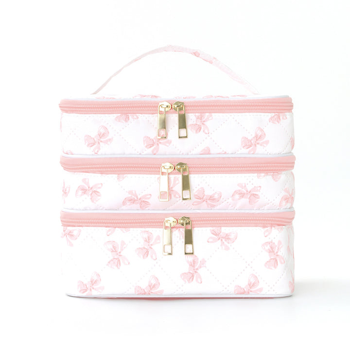 Cosmetic organizer bag with multiple compartments Bowlift