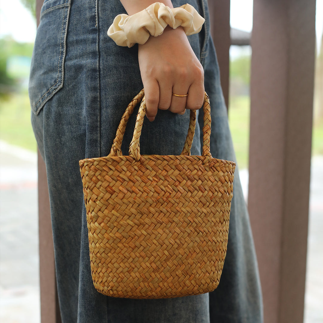 Handcrafted Woven Shopping Tote Bowlift