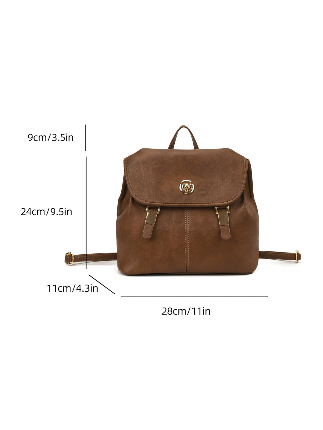 Vintage-Inspired Leather Backpack Bowlift