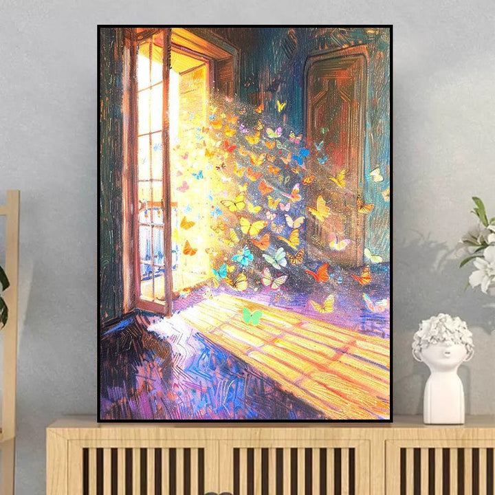 Butterfly-Inspired Dreamy Canvas Art Bowlift