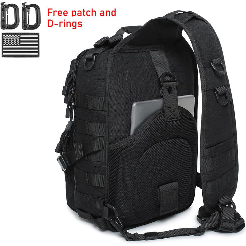 Tactical Sling Backpack with Multiple Compartments and Adjustable Carry Strap Bowlift