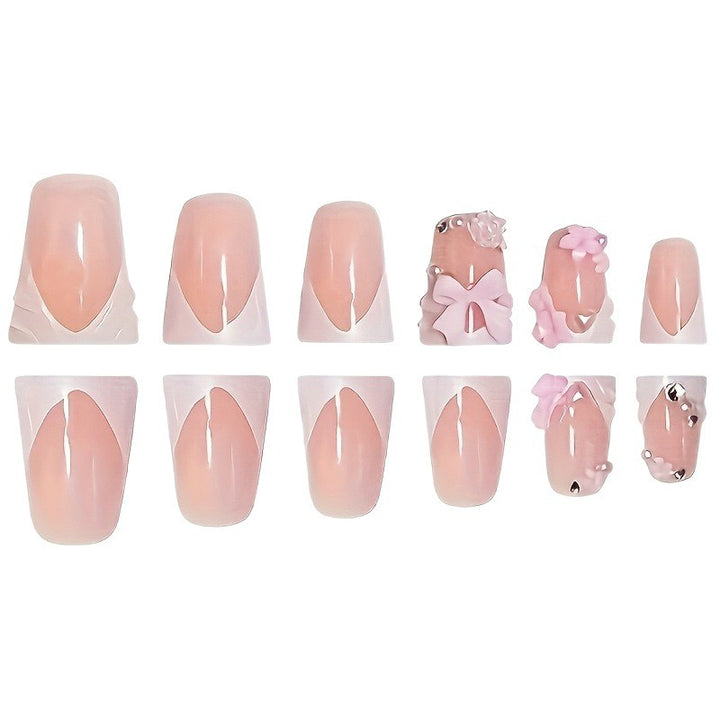 Decorative Floral Acrylic Nail Art Bowlift
