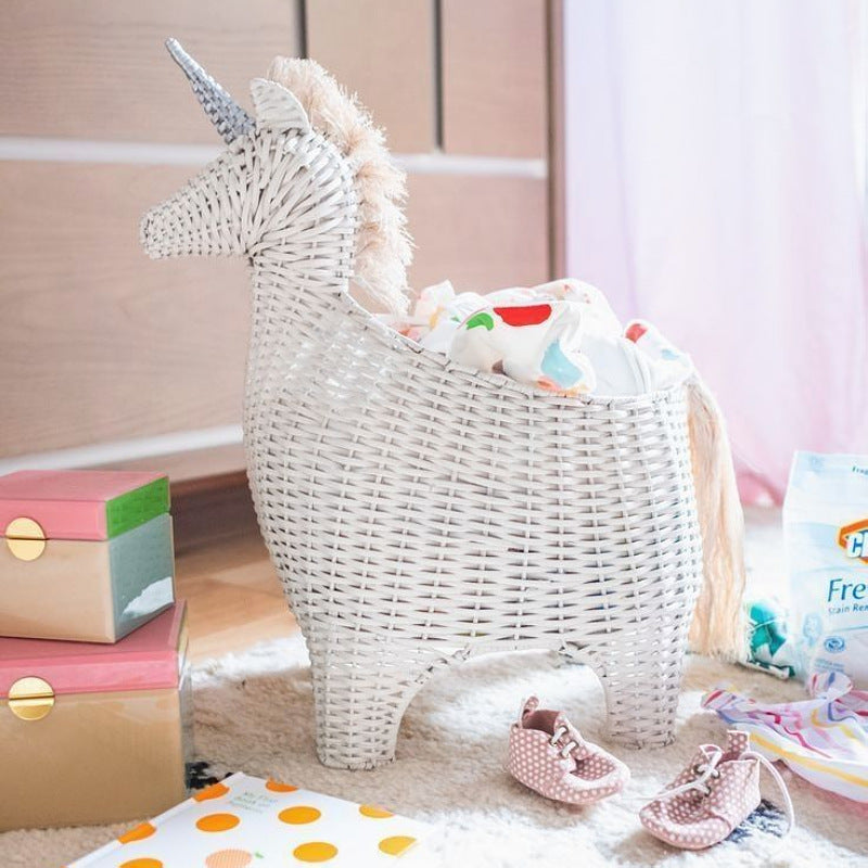 Playful decoration basket in unicorn design Bowlift