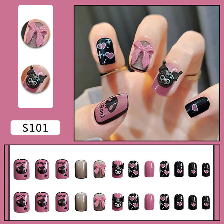 Nail art set with playful designs and 3D accents Bowlift