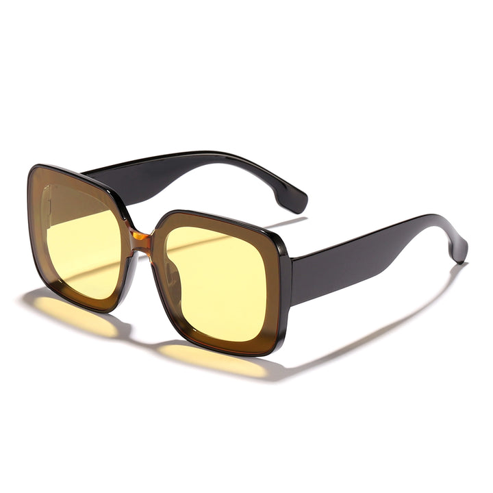 Women's square sunglasses with innovative transparent frame design Bowlift