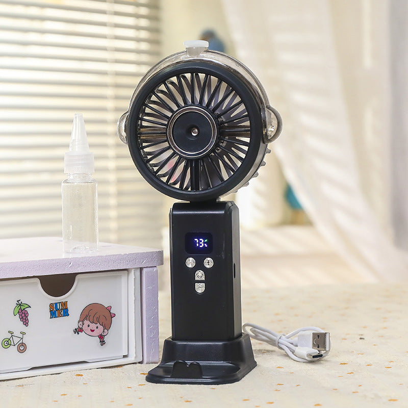 Women Portable Water Sprayer Fan with Digital Control Bowlift