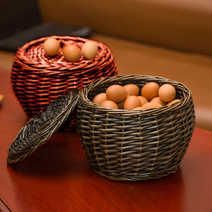 Handcrafted Woven Storage Basket Bowlift