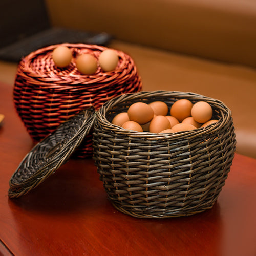 Handcrafted Woven Storage Basket Bowlift