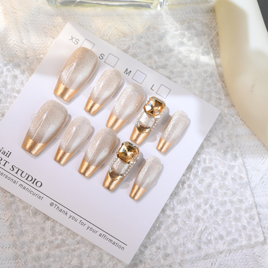Premium Decorative Press-On Nail Set Bowlift