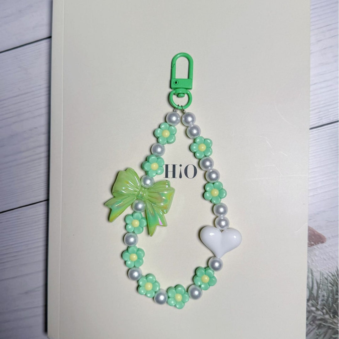 Decorative Floral Beaded Keychain Bowlift