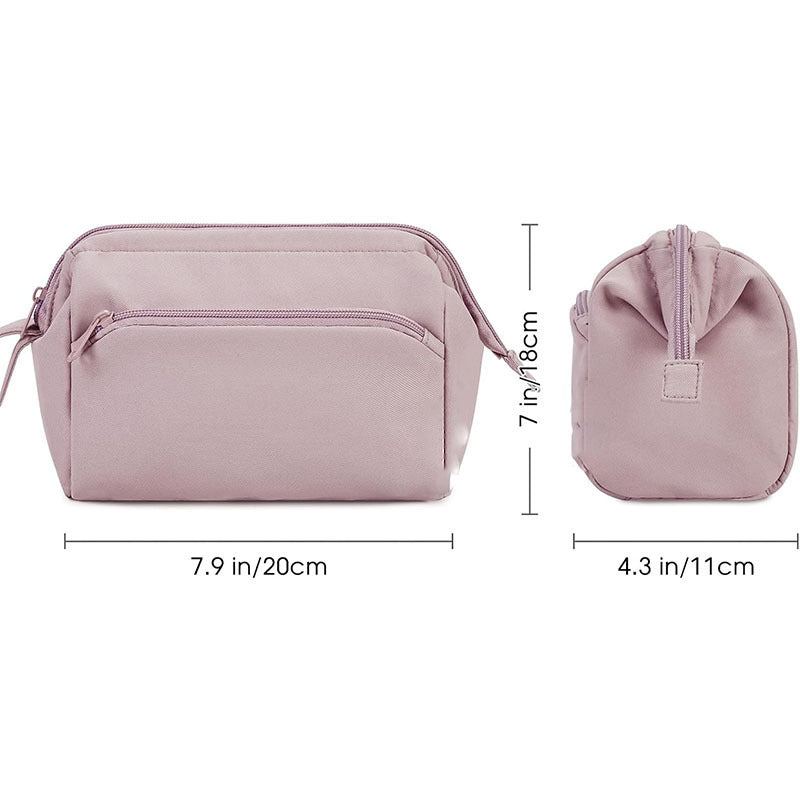 Cosmetic Organizer Bag with Versatile Compartment Division Bowlift