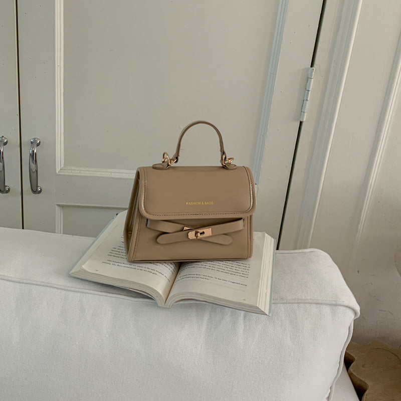 Luxurious Structured Handheld Satchel