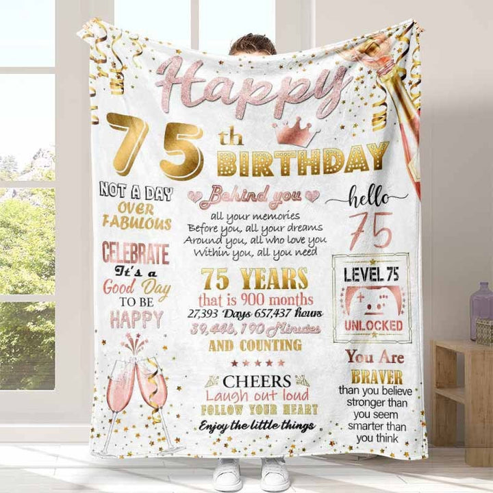 Inspirational Fleece Birthday Blanket
