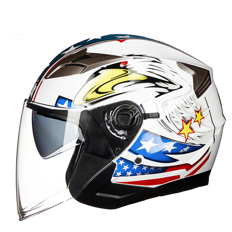 Full-Face Motorcycle Helmet with Integrated Visor Bowlift